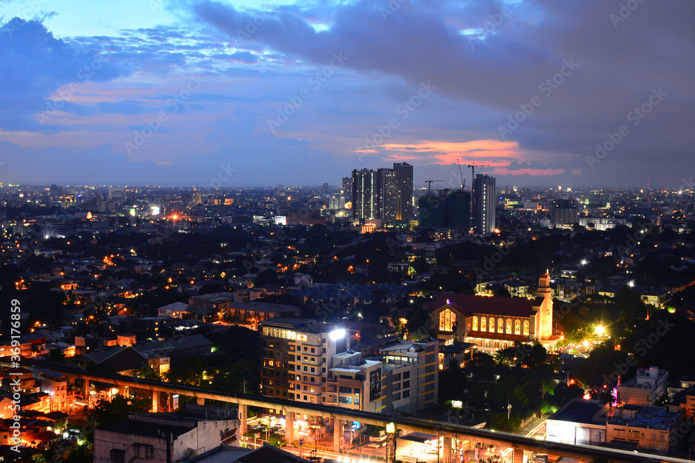 Quezon City overview in Philippines
