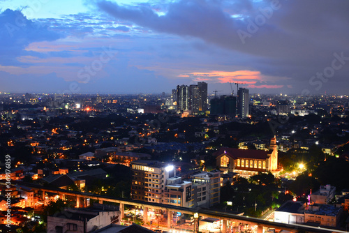 Quezon City overview in Philippines