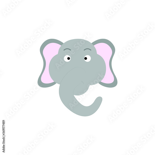 Cute Elephant head cartoon © Gus