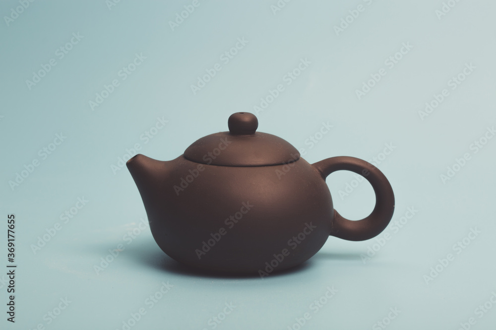 Chinese traditional teapot and tea set covered with tea stains
Chinese traditional teapot and tea set covered with tea stains