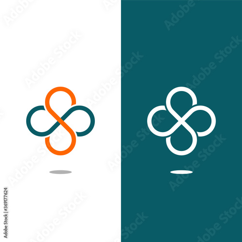 S & S letters Joint logo icon vector template for corporate logo and business card design.