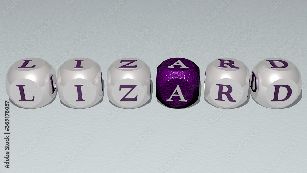 crosswords of LIZARD arranged by cubic letters on a mirror floor, concept meaning and presentation. animal and background crosswords of LIZARD arranged by cubic letters on a mirror floor, concept meaning and presentation. animal and background