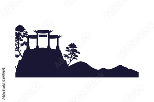 japanese archs monuments architecture in mount