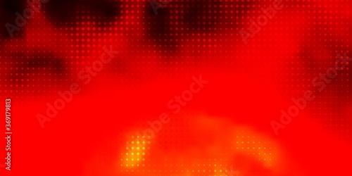 Light Orange vector layout with circle shapes. Abstract illustration with colorful spots in nature style. New template for a brand book.