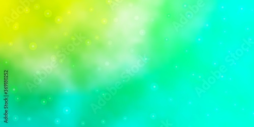 Light Green vector pattern with abstract stars. Modern geometric abstract illustration with stars. Theme for cell phones.