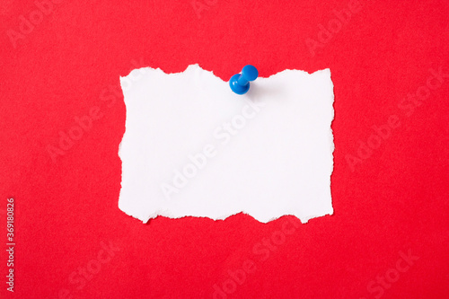 Wallpaper Mural torn paper and pins Torontodigital.ca