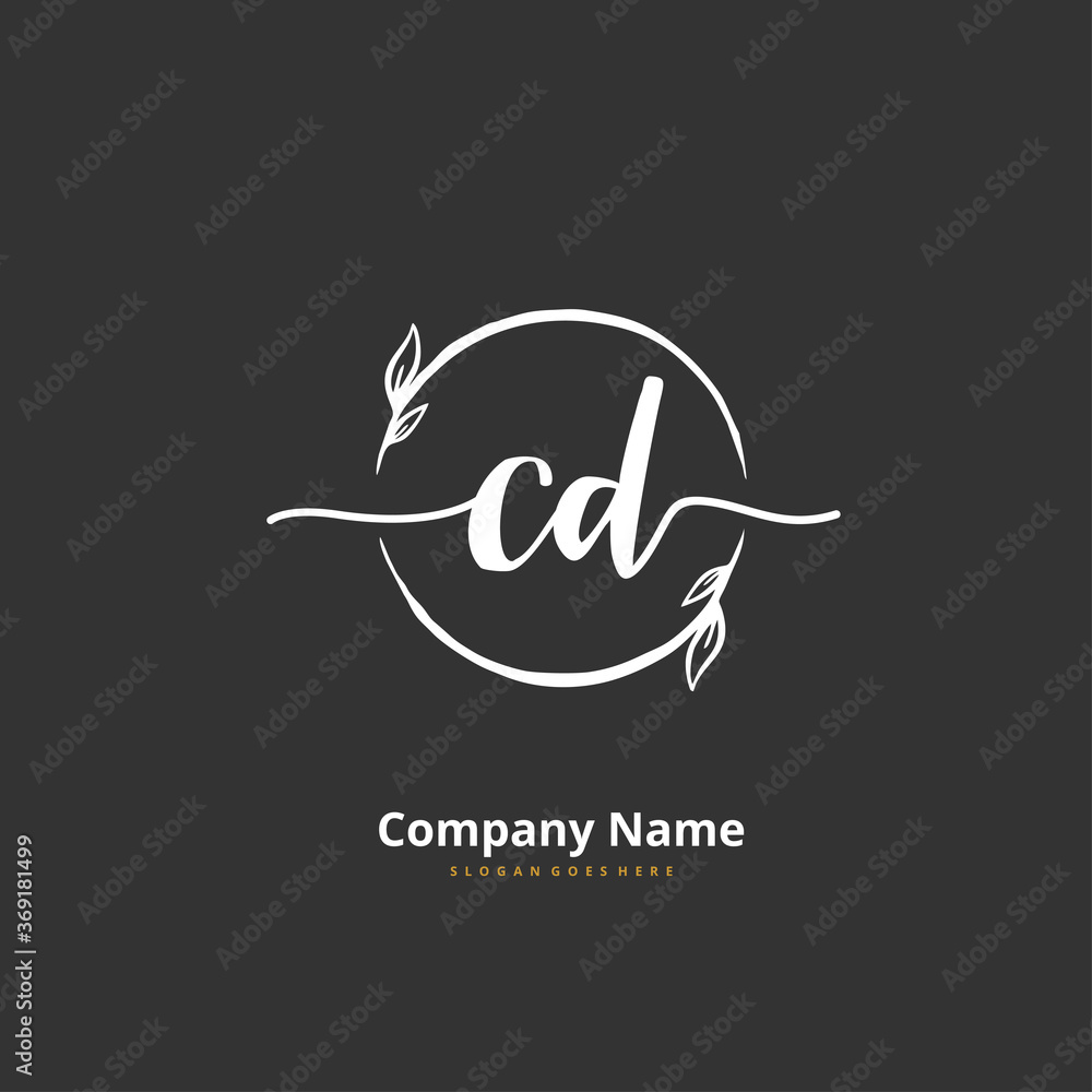 C D CD Initial handwriting and signature logo design with circle. Beautiful design handwritten logo for fashion, team, wedding, luxury logo. C D CD Initial handwriting and signature logo design with circle. Beautiful design handwritten logo for fashion, team, wedding, luxury logo.
