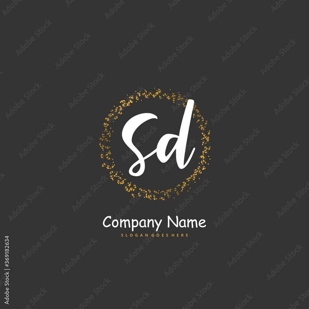 S D SD Initial handwriting and signature logo design with circle. Beautiful design handwritten logo for fashion, team, wedding, luxury logo. S D SD Initial handwriting and signature logo design with circle. Beautiful design handwritten logo for fashion, team, wedding, luxury logo.