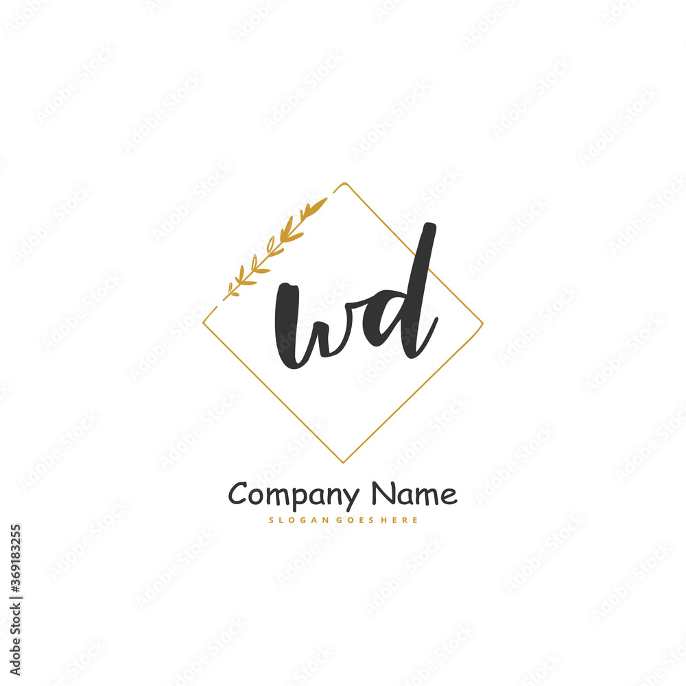W D WD Initial handwriting and signature logo design with circle. Beautiful design handwritten logo for fashion, team, wedding, luxury logo. W D WD Initial handwriting and signature logo design with circle. Beautiful design handwritten logo for fashion, team, wedding, luxury logo.