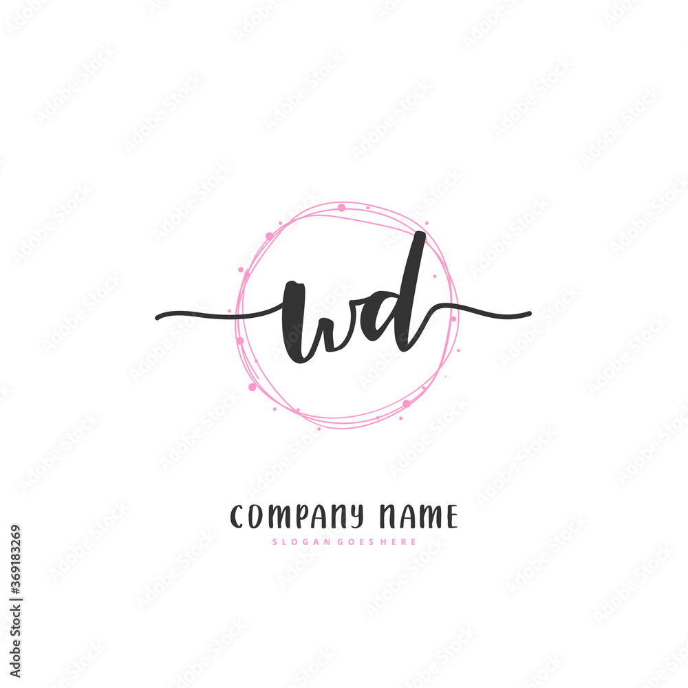 W D WD Initial handwriting and signature logo design with circle. Beautiful design handwritten logo for fashion, team, wedding, luxury logo. W D WD Initial handwriting and signature logo design with circle. Beautiful design handwritten logo for fashion, team, wedding, luxury logo.