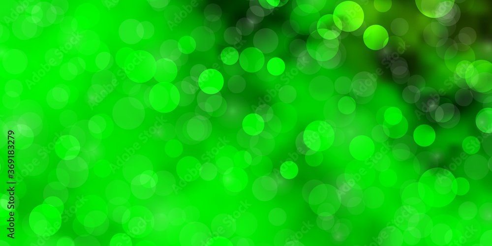 Light Green, Yellow vector texture with circles. Abstract decorative design in gradient style with bubbles. Pattern for booklets, leaflets. Light Green, Yellow vector texture with circles. Abstract decorative design in gradient style with bubbles. Pattern for booklets, leaflets.