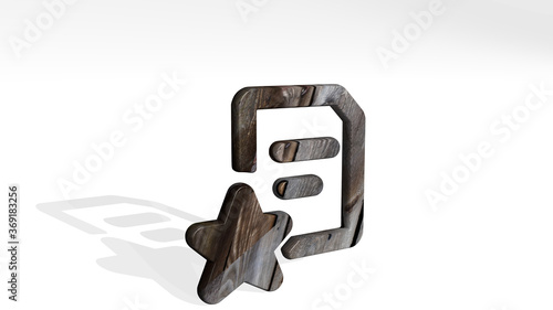 Foto COMMON FILE TEXT STAR casting shadow with two lights