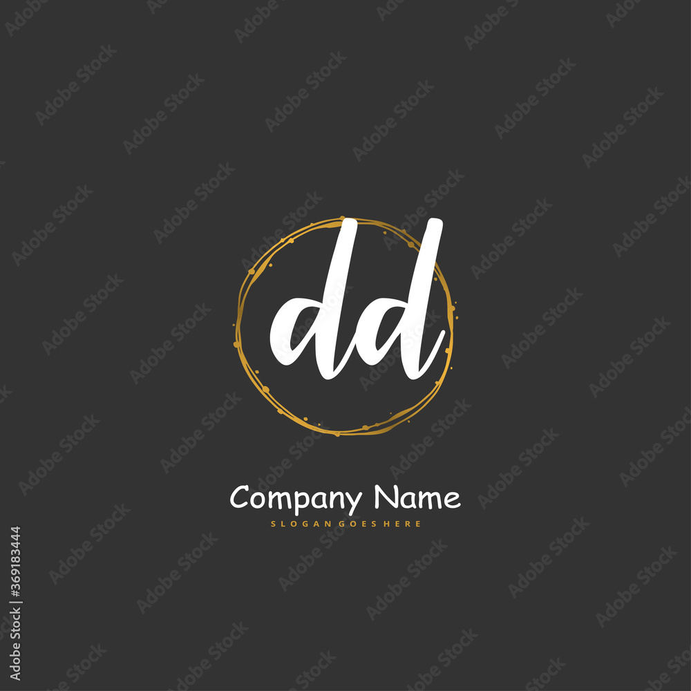 D DD Initial handwriting and signature logo design with circle. Beautiful design handwritten logo for fashion, team, wedding, luxury logo. D DD Initial handwriting and signature logo design with circle. Beautiful design handwritten logo for fashion, team, wedding, luxury logo.
