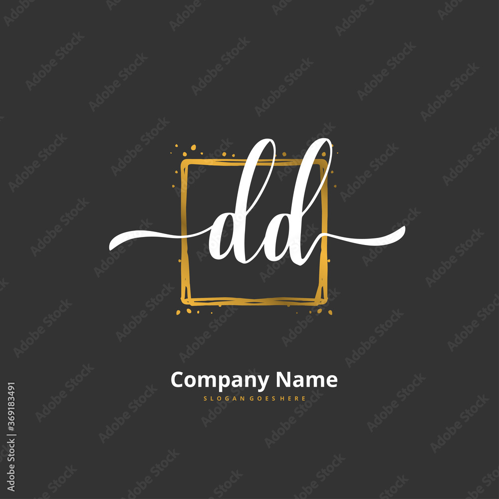 D DD Initial handwriting and signature logo design with circle. Beautiful design handwritten logo for fashion, team, wedding, luxury logo. D DD Initial handwriting and signature logo design with circle. Beautiful design handwritten logo for fashion, team, wedding, luxury logo.
