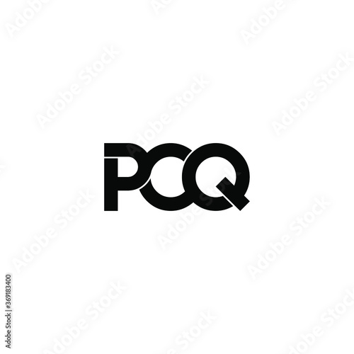 pcq letter original monogram logo design photo