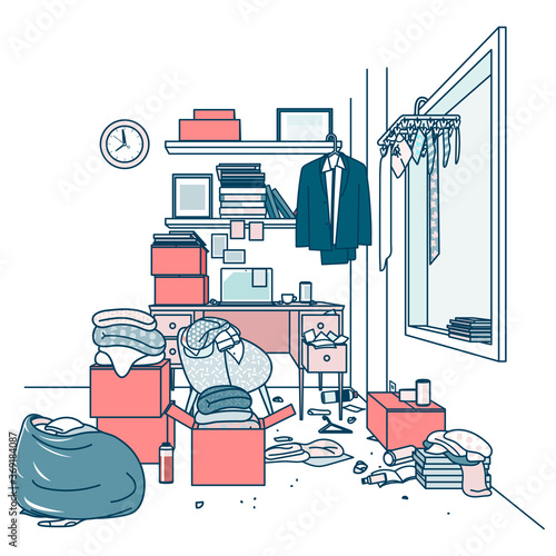Room not cleaned up ②