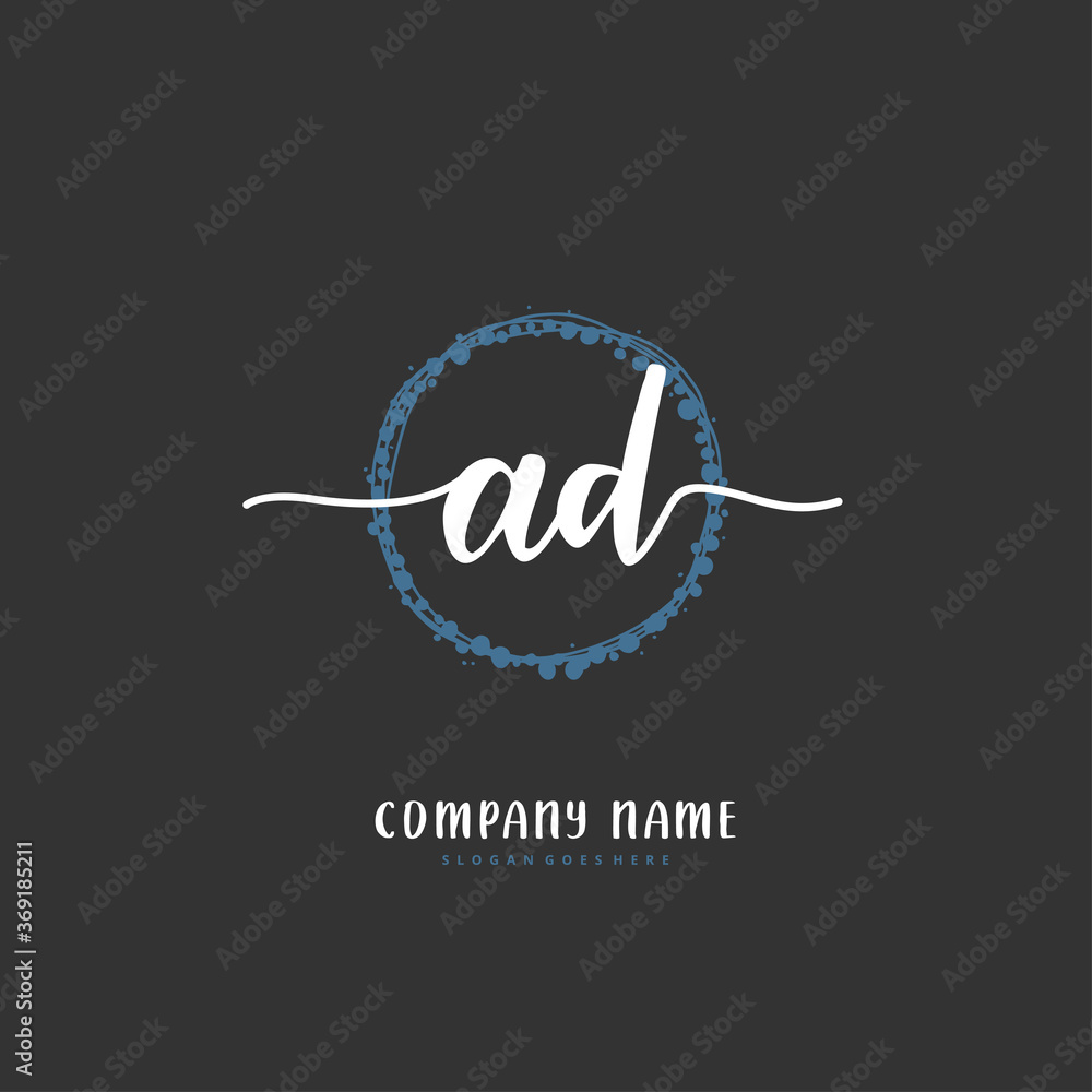 A D AD Initial handwriting and signature logo design with circle. Beautiful design handwritten logo for fashion, team, wedding, luxury logo. A D AD Initial handwriting and signature logo design with circle. Beautiful design handwritten logo for fashion, team, wedding, luxury logo.