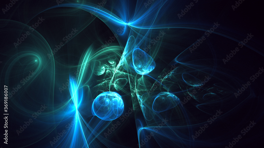 3D rendering abstract multicolor fractal light background 3D rendering abstract multicolor fractal light background