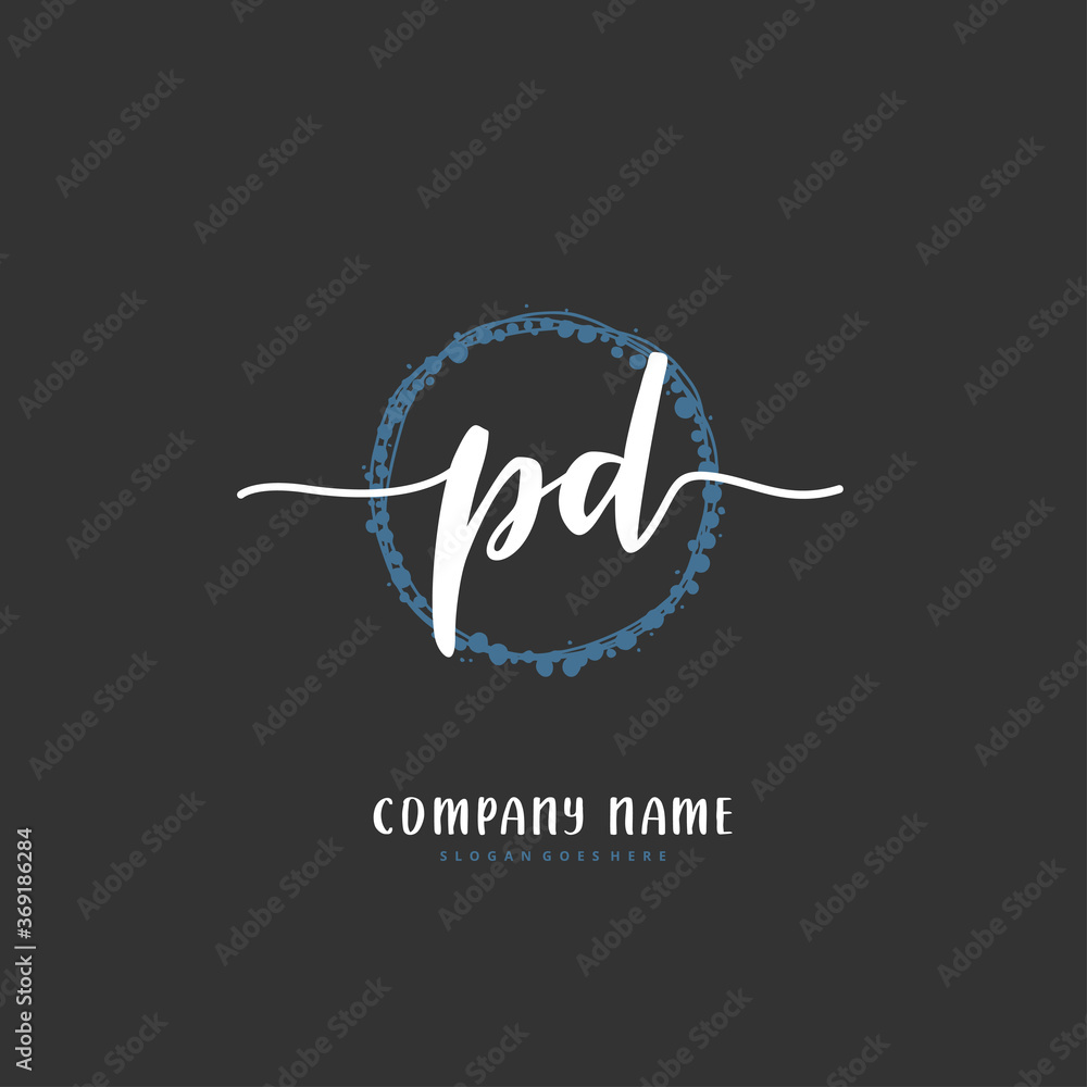 P D PD Initial handwriting and signature logo design with circle. Beautiful design handwritten logo for fashion, team, wedding, luxury logo. P D PD Initial handwriting and signature logo design with circle. Beautiful design handwritten logo for fashion, team, wedding, luxury logo.
