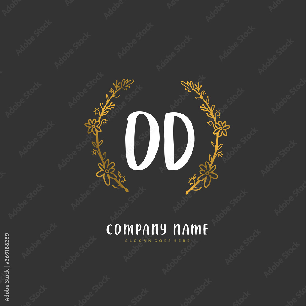 O D OD Initial handwriting and signature logo design with circle. Beautiful design handwritten logo for fashion, team, wedding, luxury logo. O D OD Initial handwriting and signature logo design with circle. Beautiful design handwritten logo for fashion, team, wedding, luxury logo.