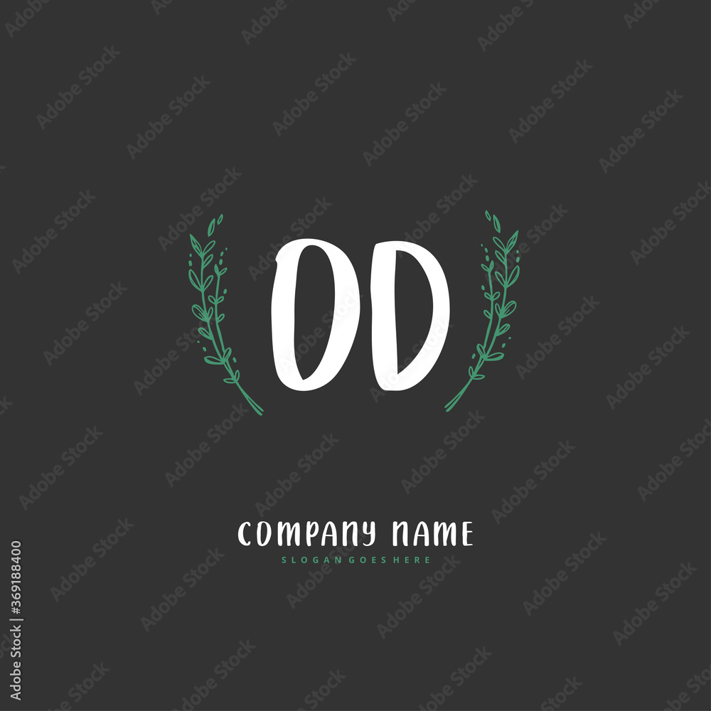 O D OD Initial handwriting and signature logo design with circle. Beautiful design handwritten logo for fashion, team, wedding, luxury logo. O D OD Initial handwriting and signature logo design with circle. Beautiful design handwritten logo for fashion, team, wedding, luxury logo.