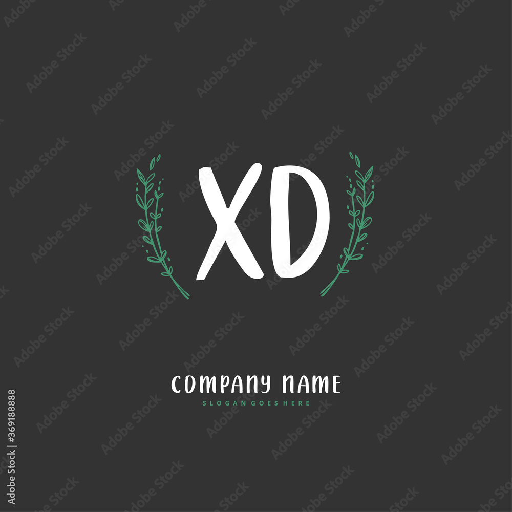 X D XD Initial handwriting and signature logo design with circle. Beautiful design handwritten logo for fashion, team, wedding, luxury logo. X D XD Initial handwriting and signature logo design with circle. Beautiful design handwritten logo for fashion, team, wedding, luxury logo.