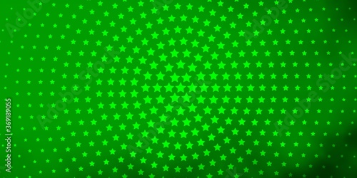 Light Green vector pattern with abstract stars. Shining colorful illustration with small and big stars. Pattern for wrapping gifts.