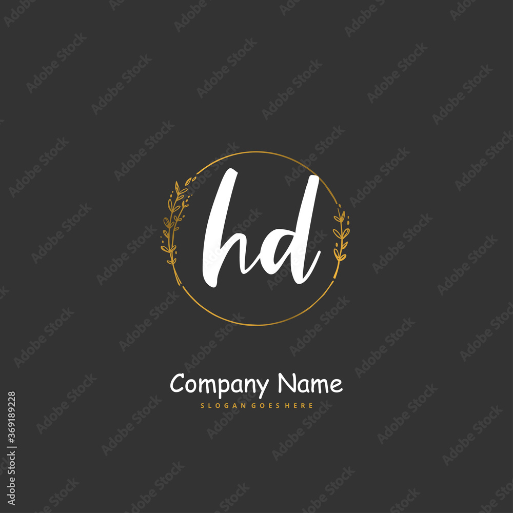 H D HD Initial handwriting and signature logo design with circle. Beautiful design handwritten logo for fashion, team, wedding, luxury logo. H D HD Initial handwriting and signature logo design with circle. Beautiful design handwritten logo for fashion, team, wedding, luxury logo.