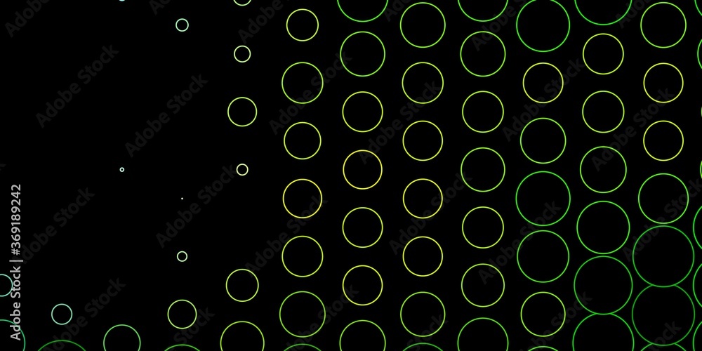 Dark Green, Yellow vector template with circles. Glitter abstract illustration with colorful drops. Pattern for websites. Dark Green, Yellow vector template with circles. Glitter abstract illustration with colorful drops. Pattern for websites.