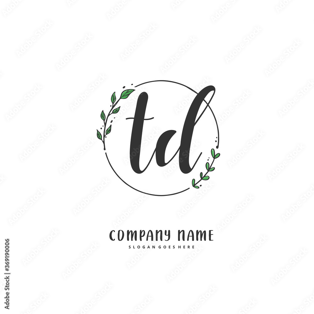 T D TD Initial handwriting and signature logo design with circle. Beautiful design handwritten logo for fashion, team, wedding, luxury logo. T D TD Initial handwriting and signature logo design with circle. Beautiful design handwritten logo for fashion, team, wedding, luxury logo.