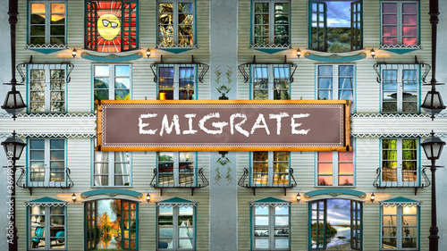 Street Sign to Emigrate