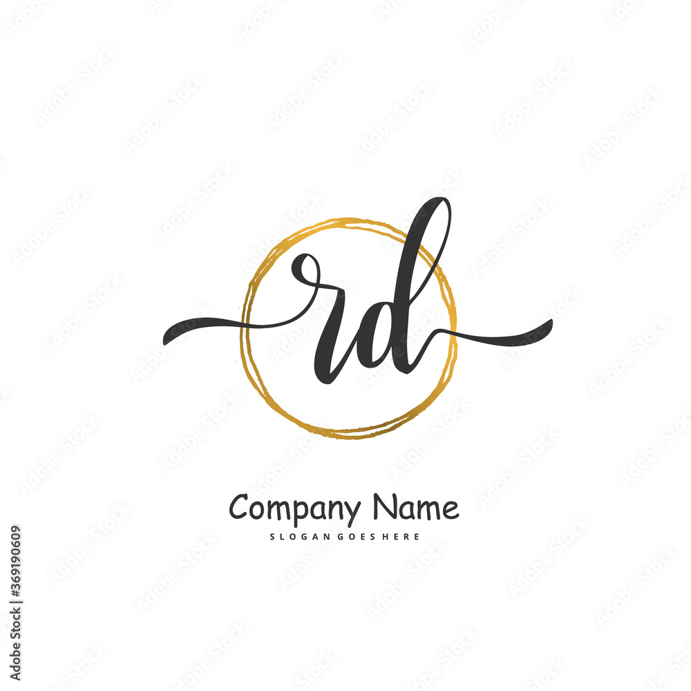 R D RD Initial handwriting and signature logo design with circle. Beautiful design handwritten logo for fashion, team, wedding, luxury logo. R D RD Initial handwriting and signature logo design with circle. Beautiful design handwritten logo for fashion, team, wedding, luxury logo.