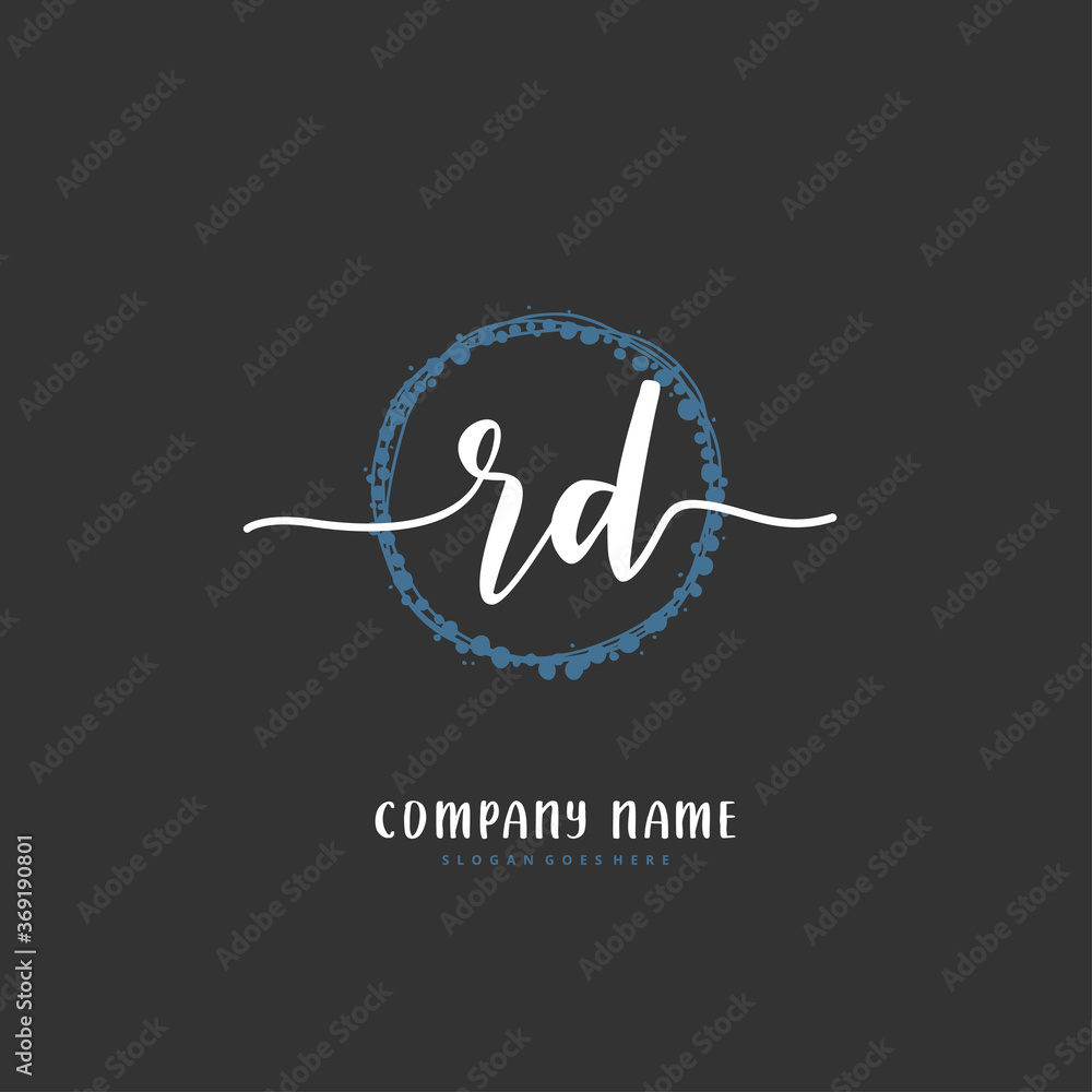R D RD Initial handwriting and signature logo design with circle. Beautiful design handwritten logo for fashion, team, wedding, luxury logo. R D RD Initial handwriting and signature logo design with circle. Beautiful design handwritten logo for fashion, team, wedding, luxury logo.