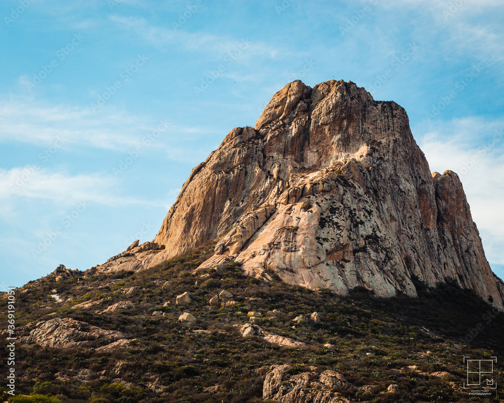 sunset in Peña de Bernal