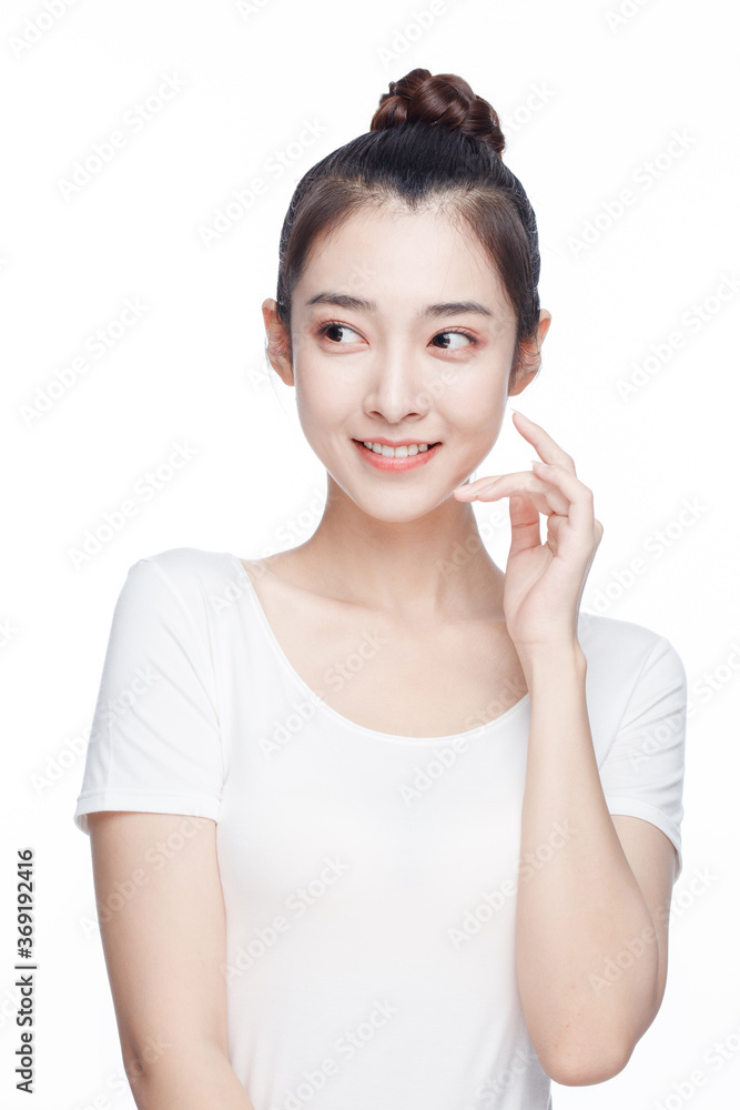 Portrait Of Beautiful Woman in Studio Portrait Of Beautiful Woman in Studio