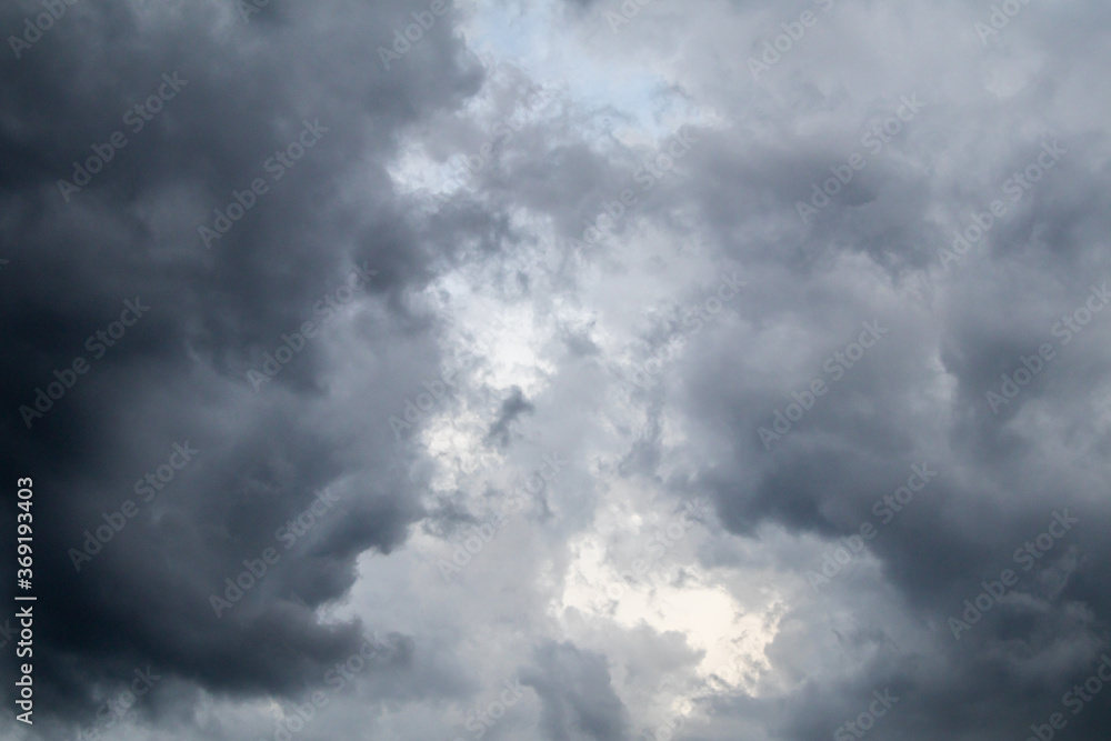 Background of dark and gray clouds in the sky before rain. Background of dark and gray clouds in the sky before rain.