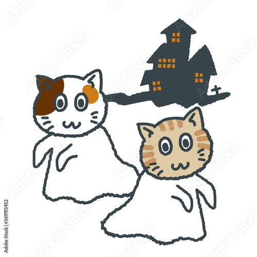 Happy Halloween with a cute cats
