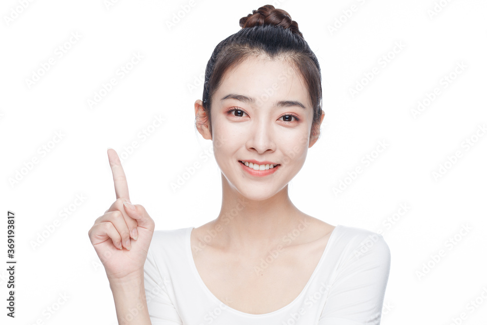 Portrait Of Beautiful Woman in Studio Portrait Of Beautiful Woman in Studio