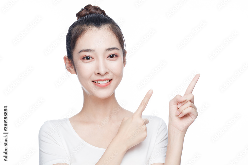 Portrait Of Beautiful Woman in Studio Portrait Of Beautiful Woman in Studio