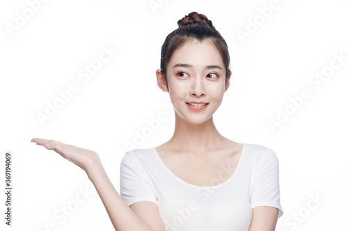 Portrait Of Beautiful Woman in Studio