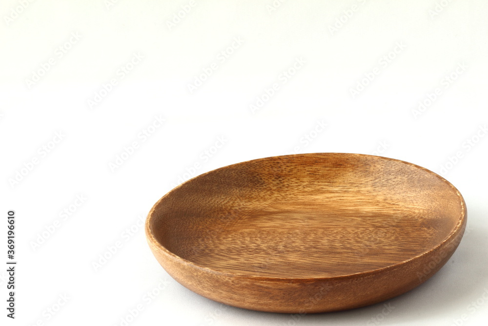 アカシア(木製)の皿(容器)右側 アカシア(木製)の皿(容器)右側