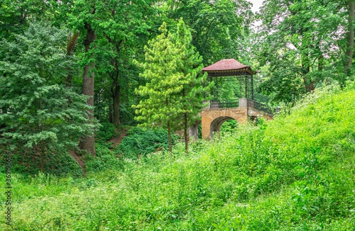 Chinese bridge in Alexandria park. Bila Tserkva  Ukraine