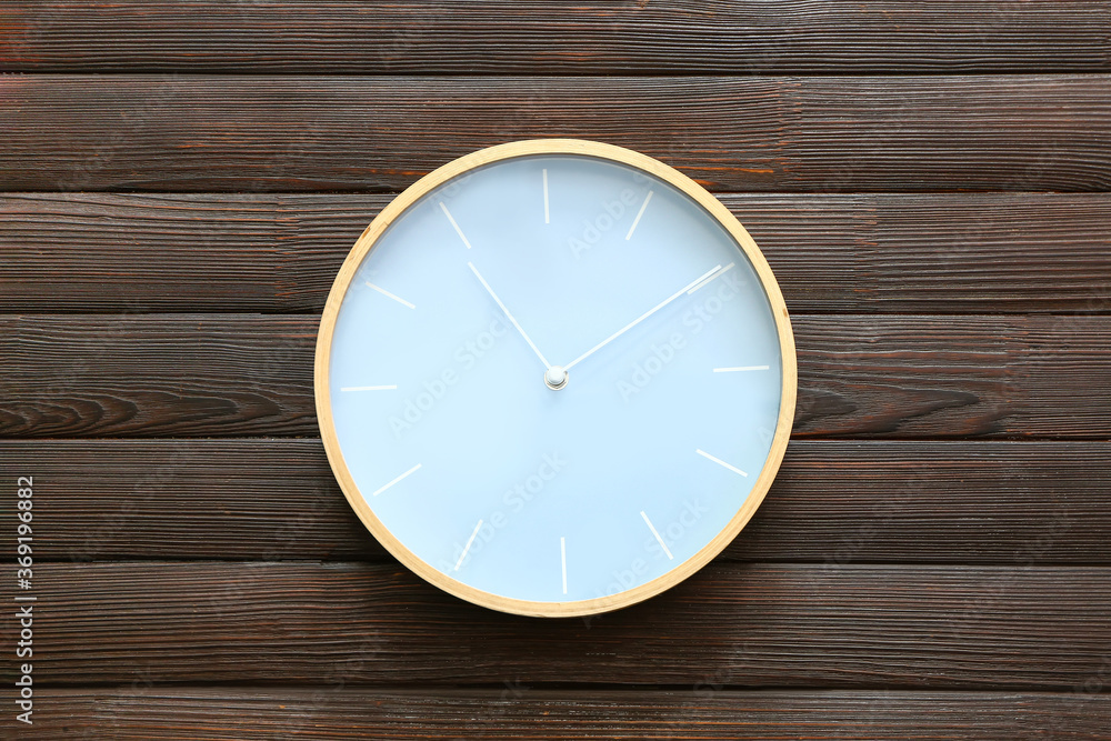 custom made wallpaper toronto digitalSimple clock on wooden background