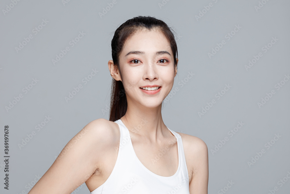 Portrait Of Beautiful Woman in Studio Portrait Of Beautiful Woman in Studio