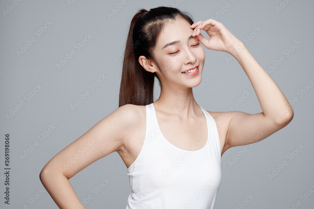 Portrait Of Beautiful Woman in Studio Portrait Of Beautiful Woman in Studio