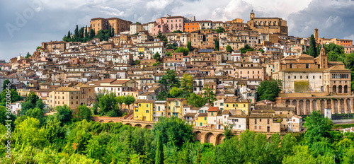 Panoramic view of Loreto Aprutino, Italy