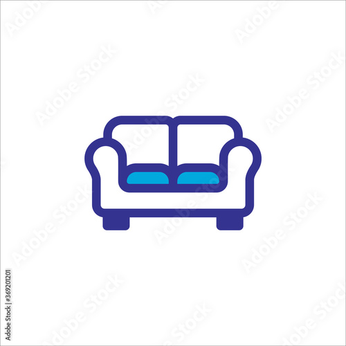 sofa icon vector design trendy