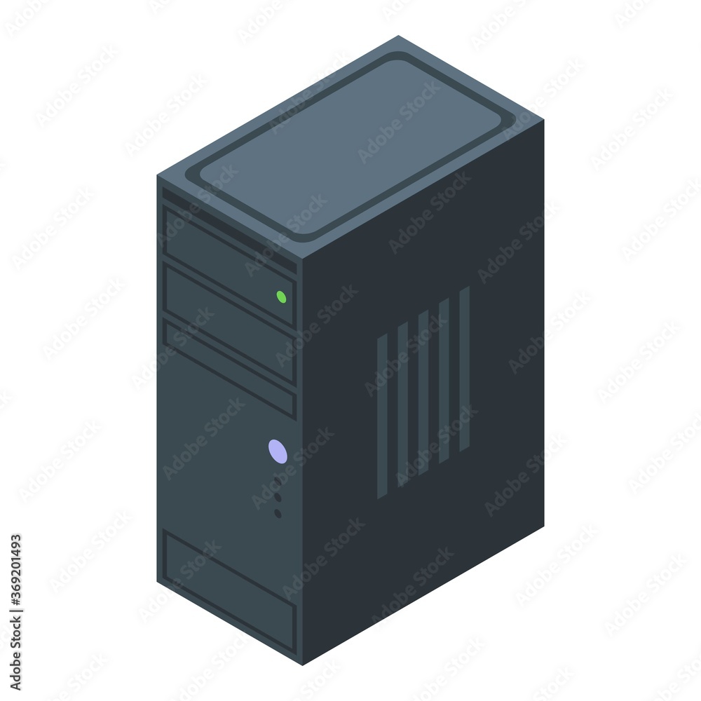 Desktop pc operating system icon. Isometric of desktop pc operating system vector icon for web design isolated on white background Desktop pc operating system icon. Isometric of desktop pc operating system vector icon for web design isolated on white background