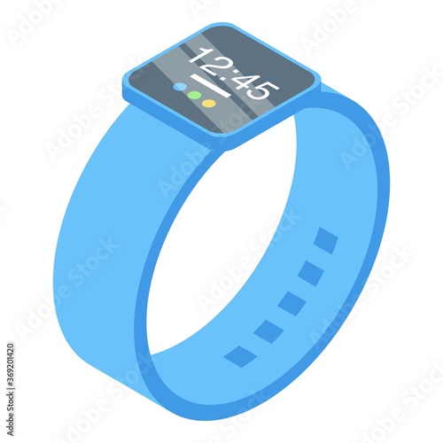 Smartwatch operating system icon. Isometric of smartwatch operating system vector icon for web design isolated on white background