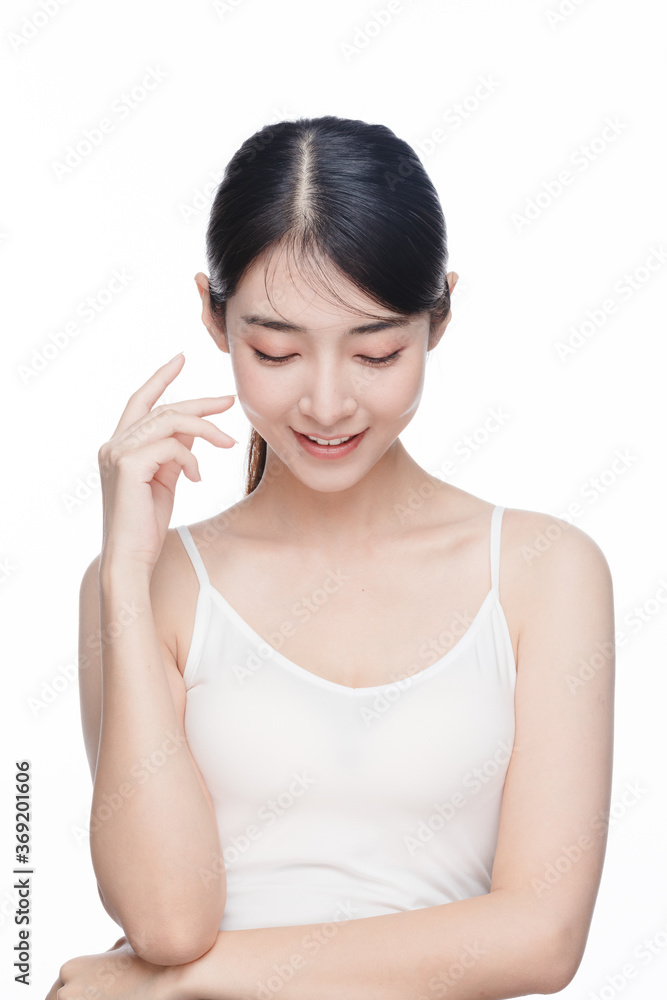 Portrait Of Beautiful Woman in Studio Portrait Of Beautiful Woman in Studio